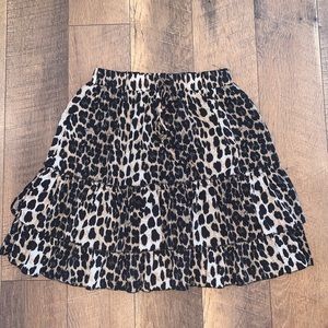 Midi printed skirt
